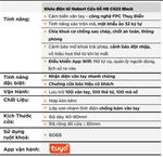 Khóa cửa gỗ CL.HB-CG22 BLACK chuông cửa