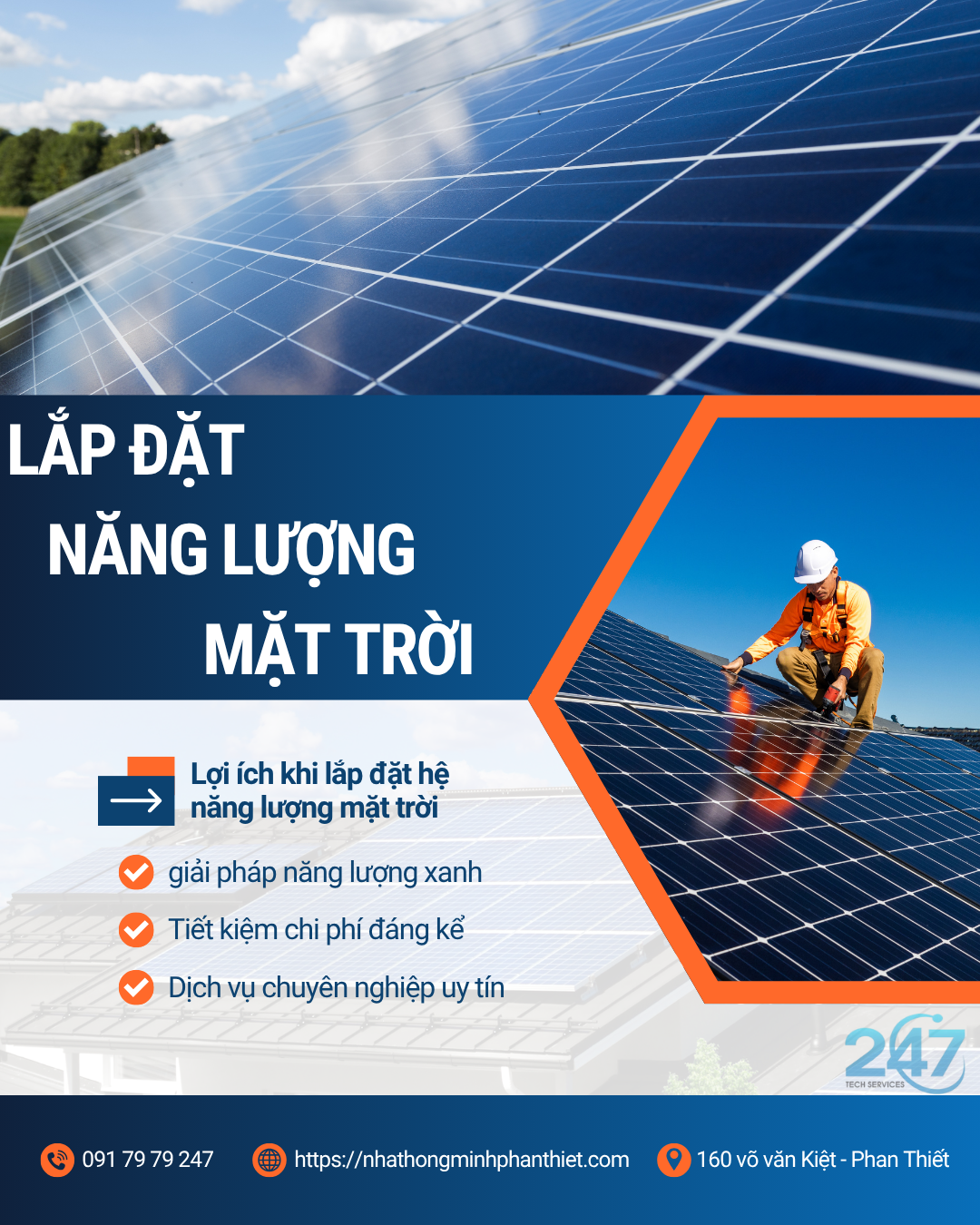 Hệ Thống Điện Mặt Trời HYBRIB 5KW Có Lưu Trữ 10KW