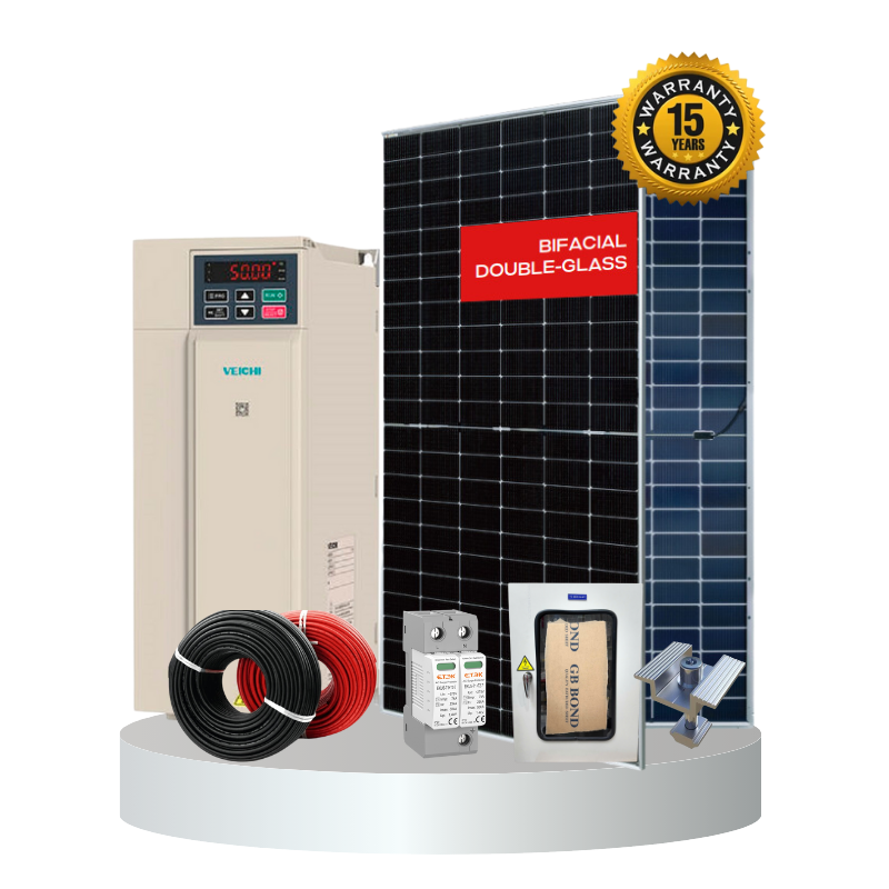 Trọn Gói Combo Bơm Năng Lượng Mặt Trời 5.5KW 3 PHA 380V